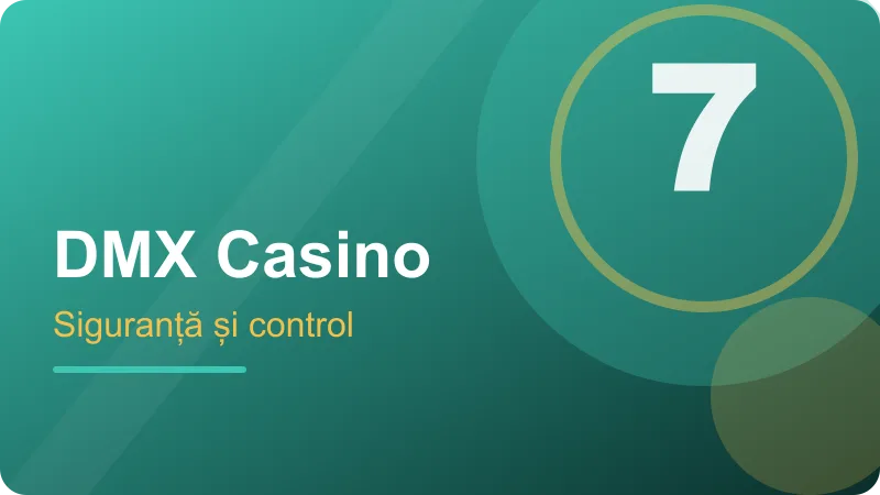 DMX Casino – Joc responsabil: limite, pauze și ajutor Joc responsabil: limite, pauze și ajutor – ilustrație pentru secțiunea DMX Casino
